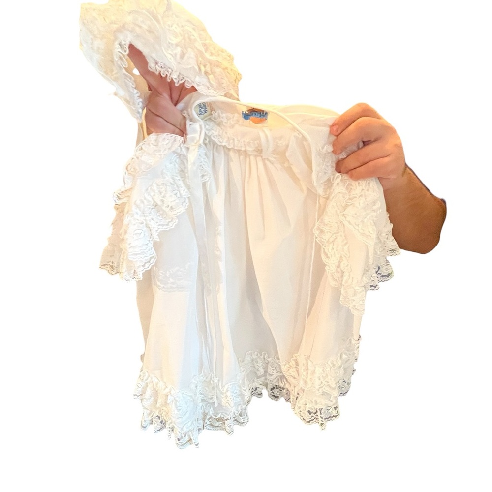 White Lace Baptism Dress - Size S